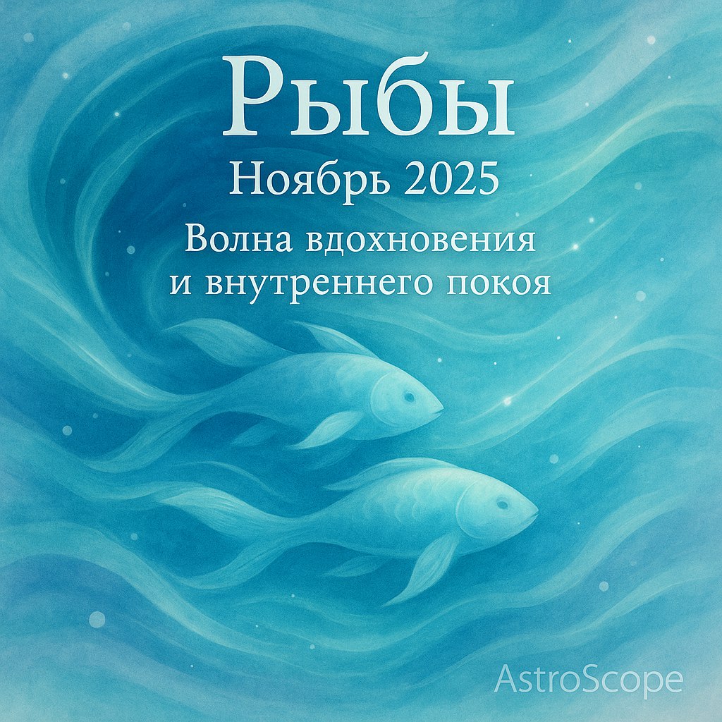 Гороскоп Рыб на ноябрь 2025: интуиция поднимет завесу — одно откровение перевернёт всё...