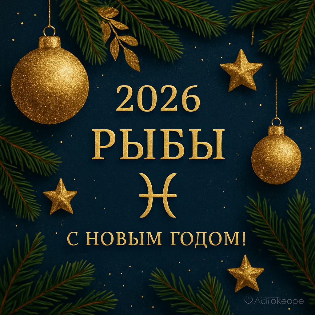Рыбы — поздравление с Новым 2026 годом | AstroScope