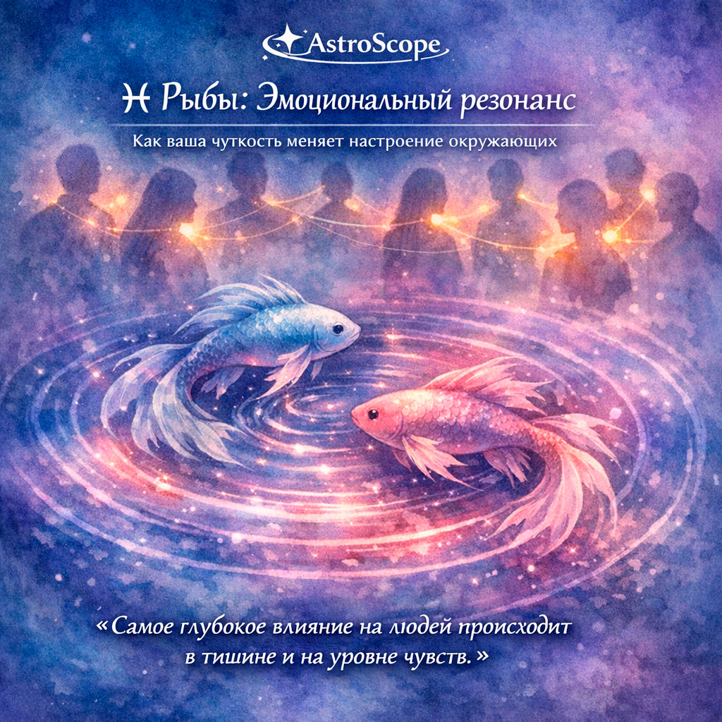 ♓ Рыбы: День эмоционального резонанса Как ваша чуткость меняет настроение окружающих