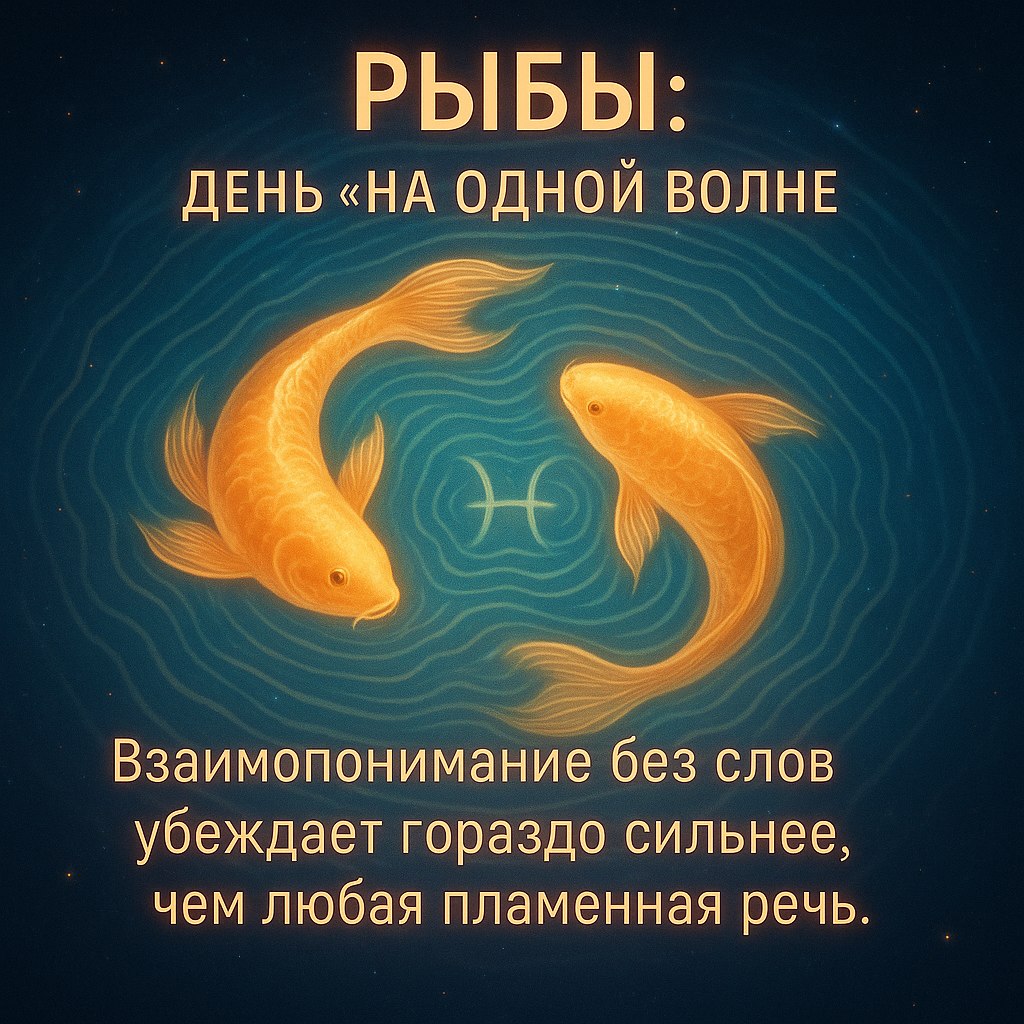 ♓ Рыбы: 29 января — день «на одной волне»