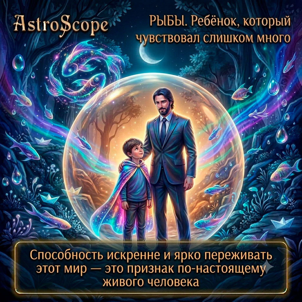 ♓ Рыбы, энергия 26 июня: Ребёнок, который чувствовал слишком много