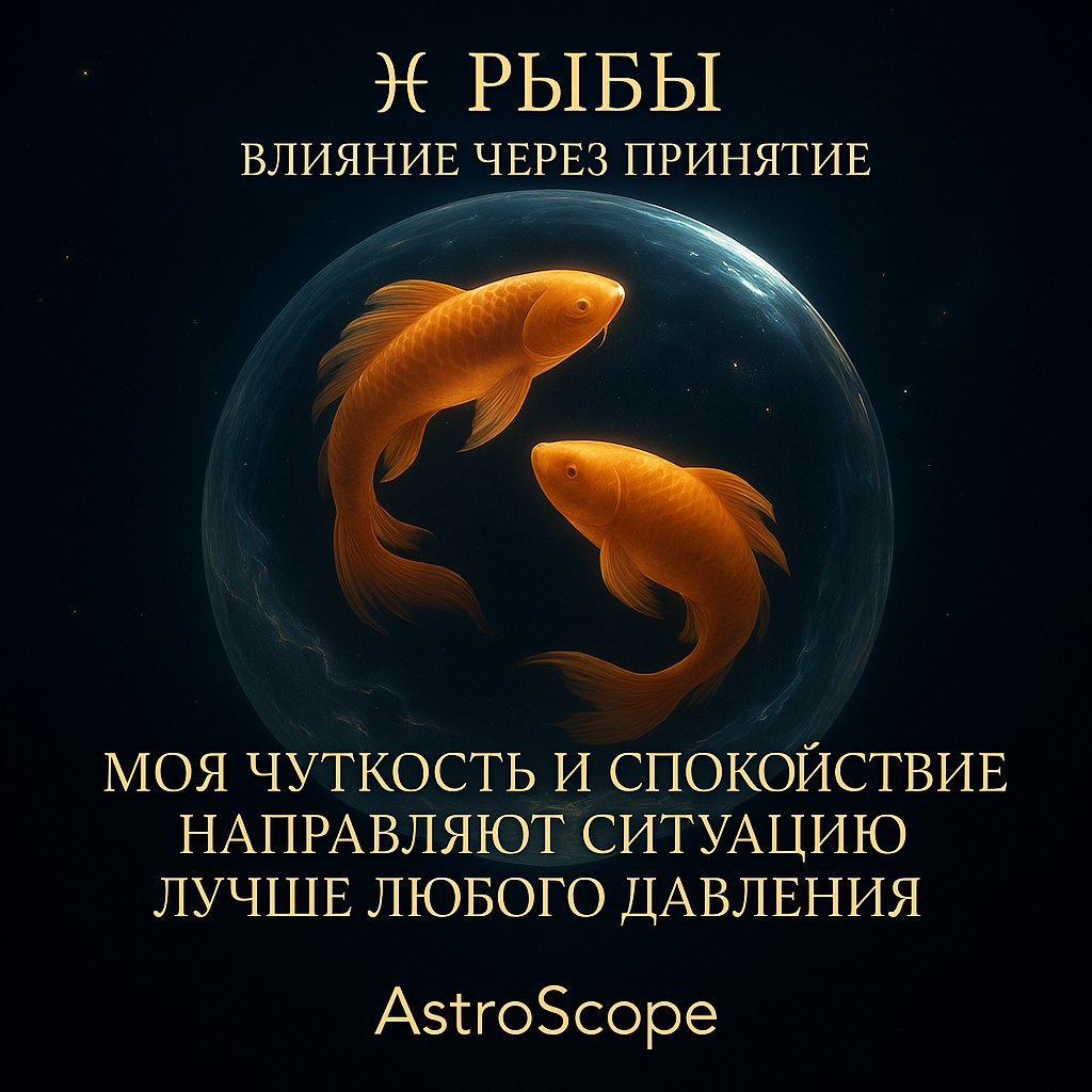 ♓ Рыбы — Влияние через принятие