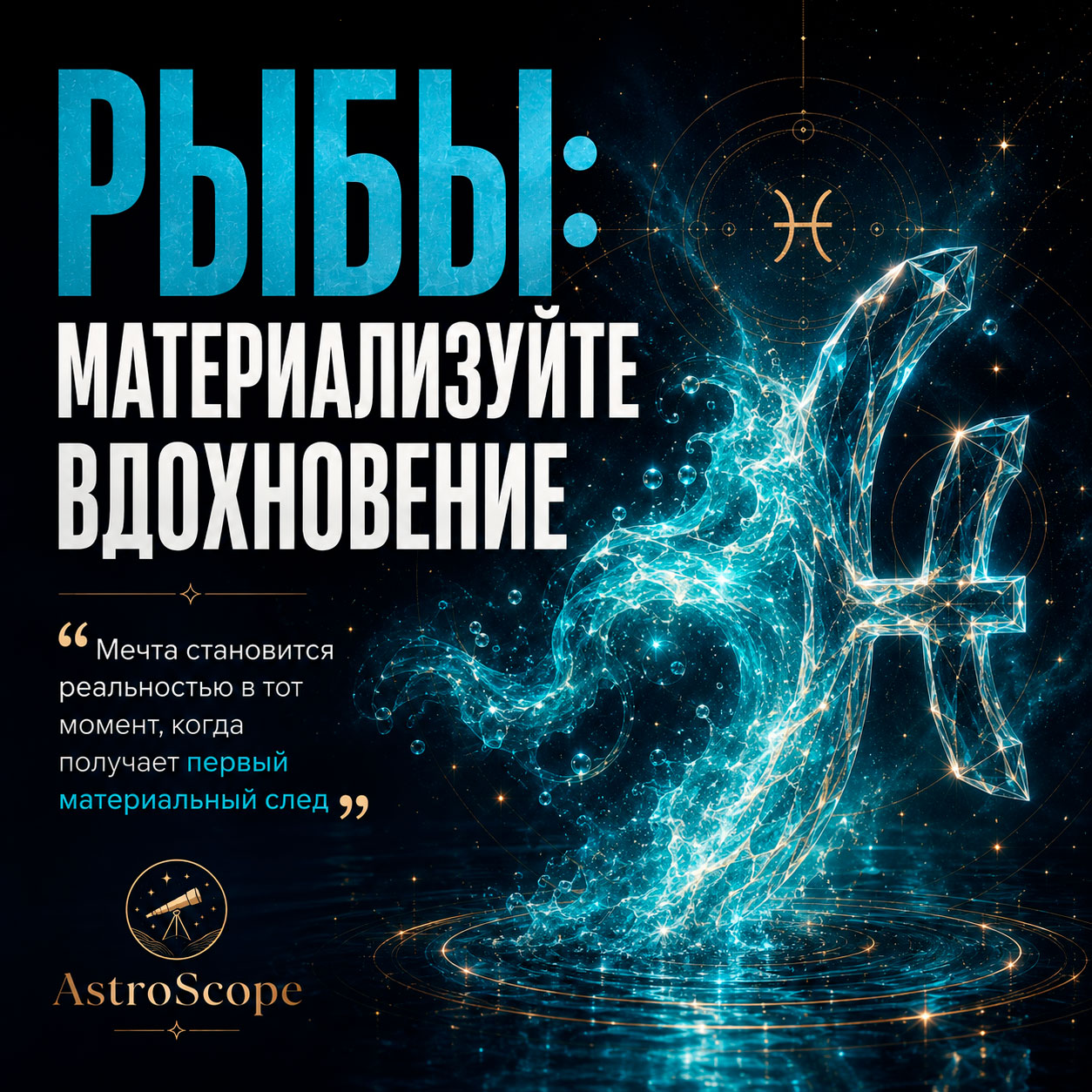 ♓ Рыбы, энергия 1 августа: Материализуйте вдохновение
