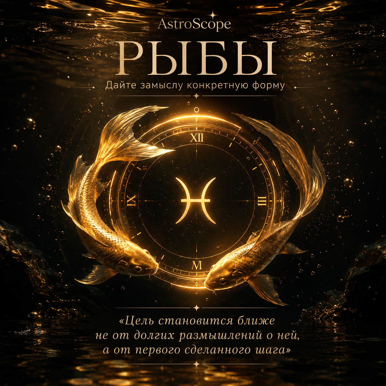 ♓ Рыбы, энергия 19 августа: Дайте замыслу конкретную форму