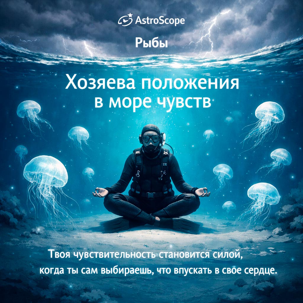 Прогноз для Рыб на 22 февраля: Хозяева положения в море чувств