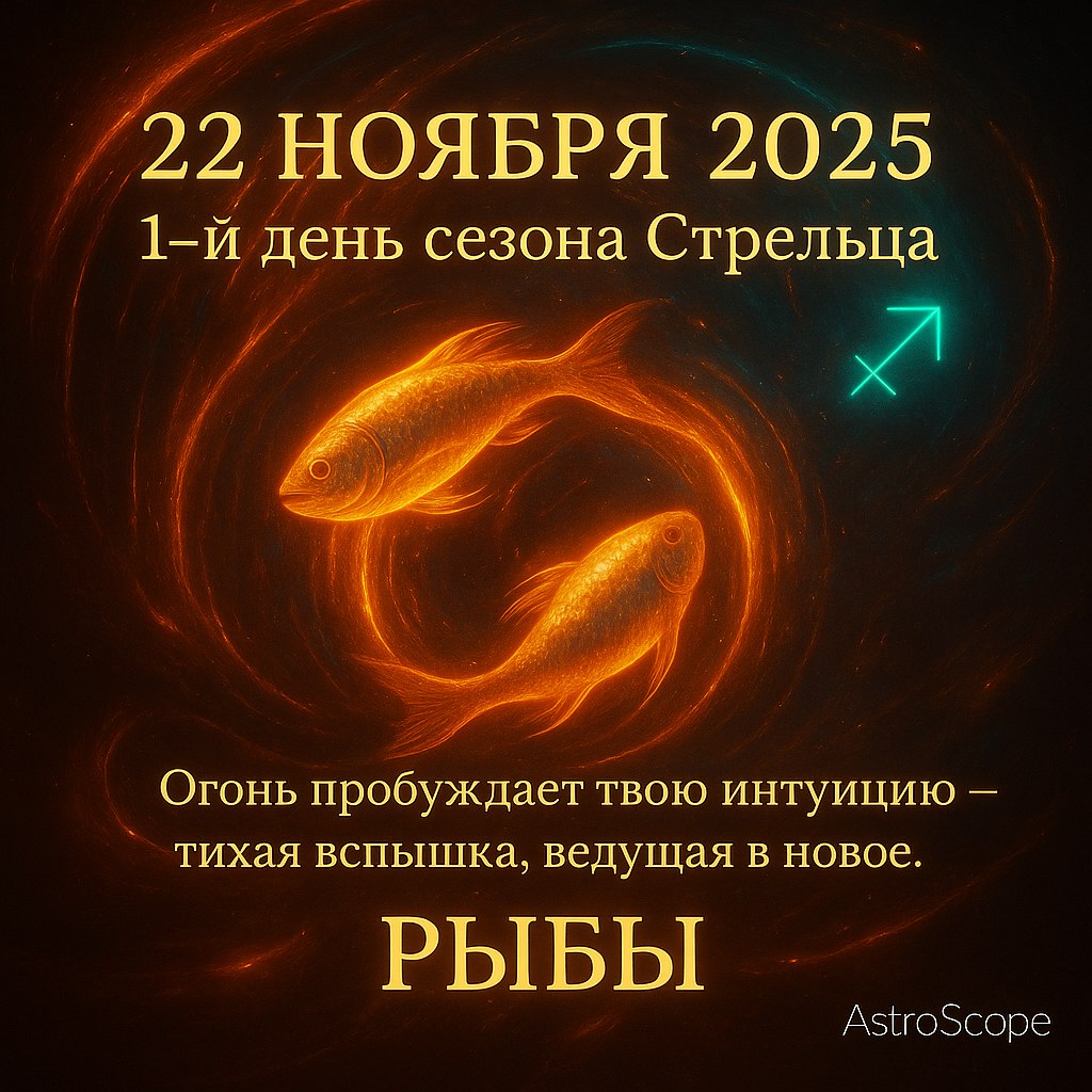 Рыбы 22 ноября 2025 — пробуждение интуиции и внутреннего света