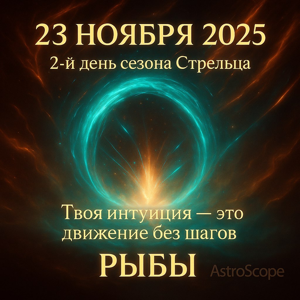 ♓ Рыбы 23 ноября 2025 — 2-й день сезона Стрельца