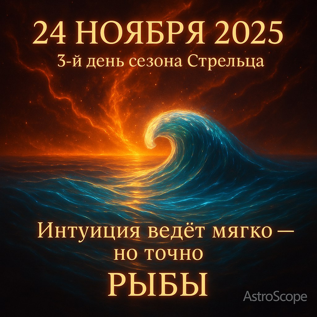 ♓ Рыбы 24 ноября 2025 — день доверия своим внутренним волнам