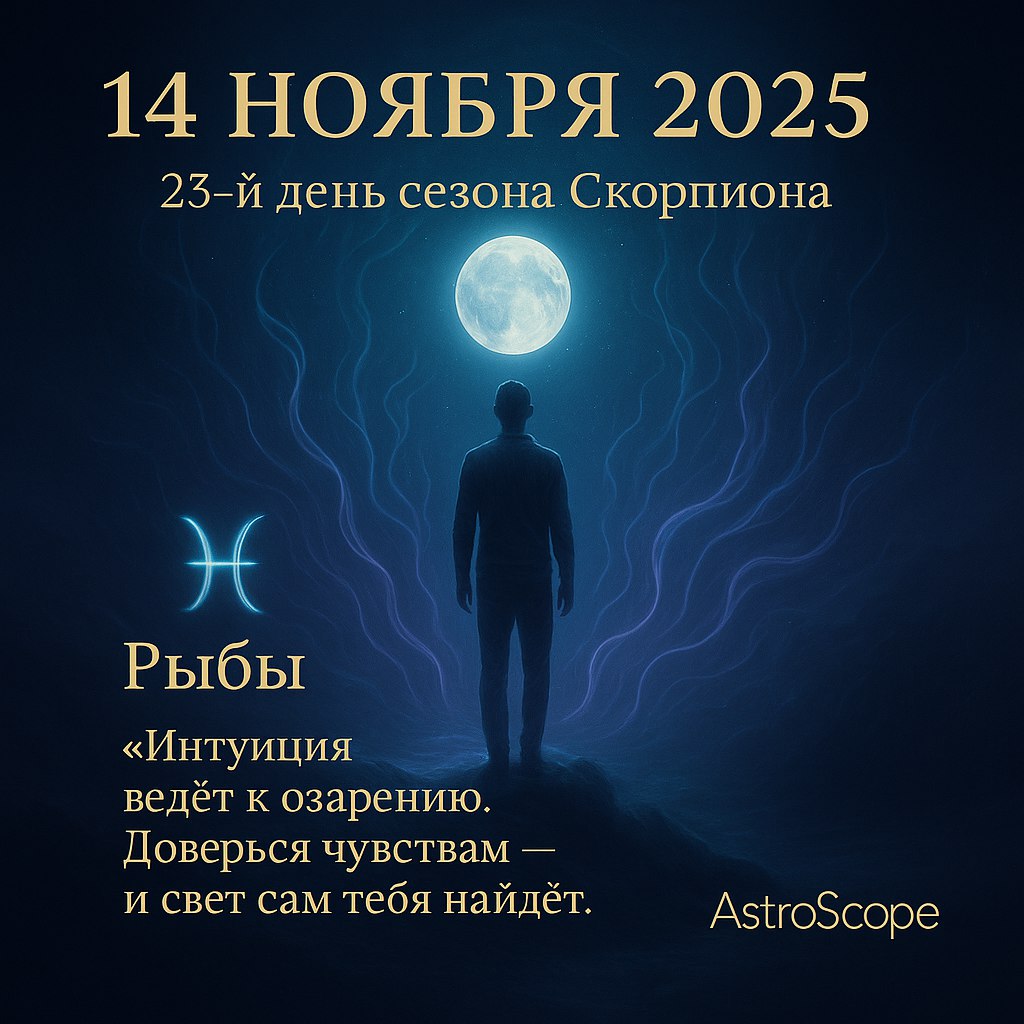 Рыбы 14 ноября 2025 — день внутреннего прозрения и силы чувств
