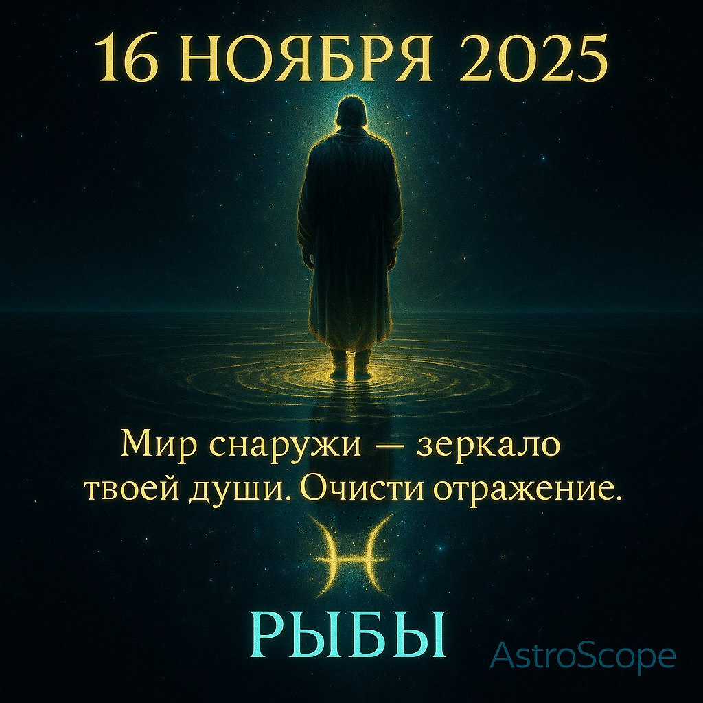 Рыбы 16 ноября 2025 — день очищения и глубинных прозрений