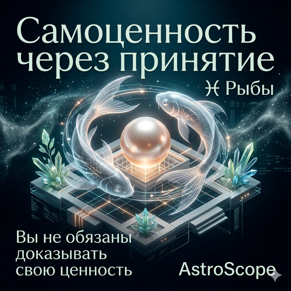 ♓ Рыбы, энергия 21 апреля: Самоценность через принятие