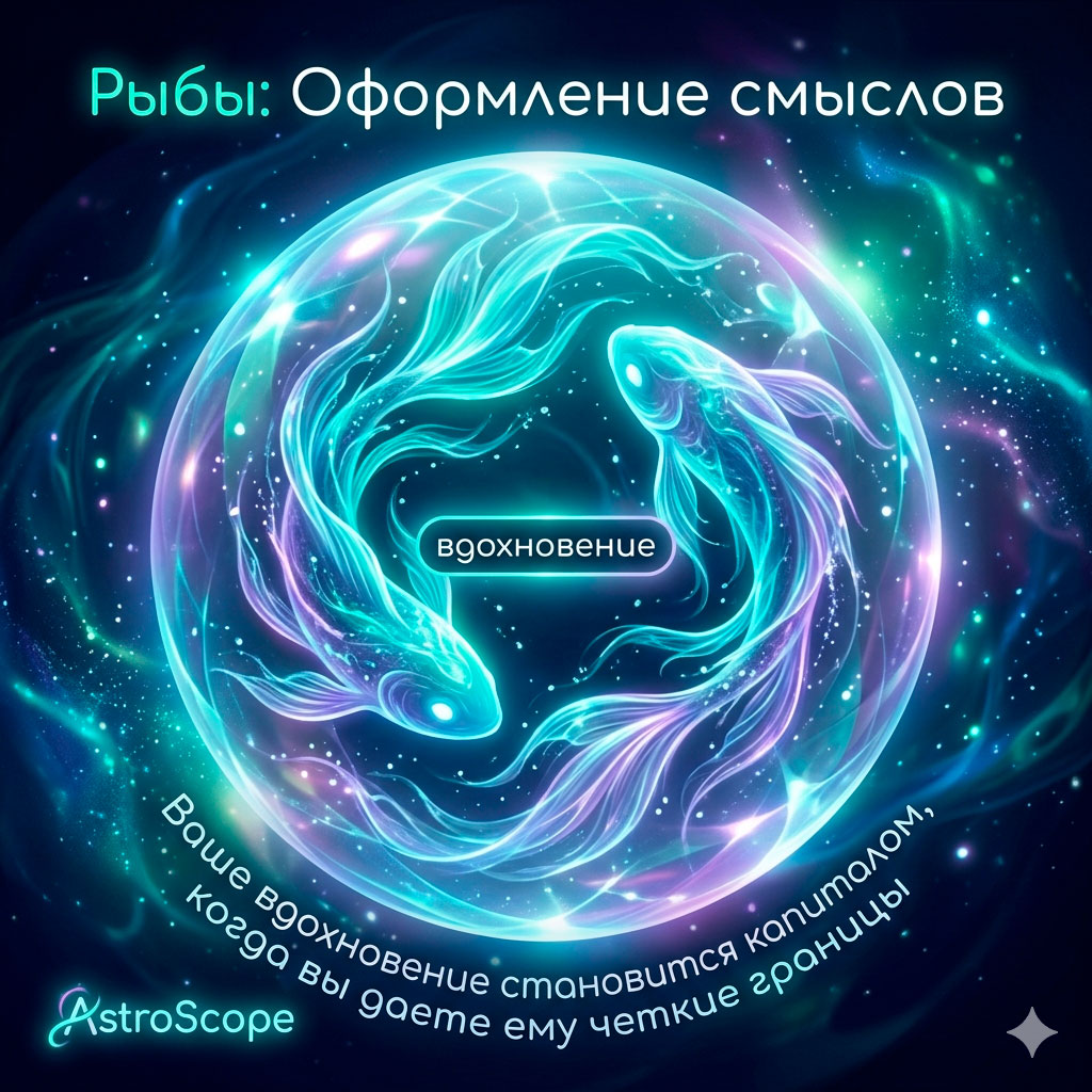 ♓ Рыбы, энергия 23 апреля: Оформление смыслов