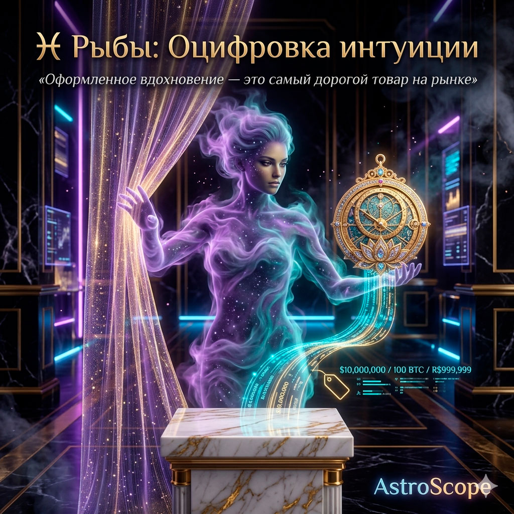 ♓ Рыбы, энергия 24 апреля: Оцифровка интуиции