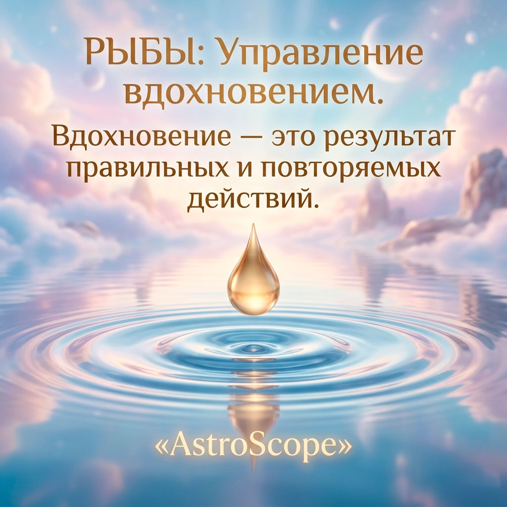 Гороскоп Рыбы на 25 апреля: Управление вдохновением