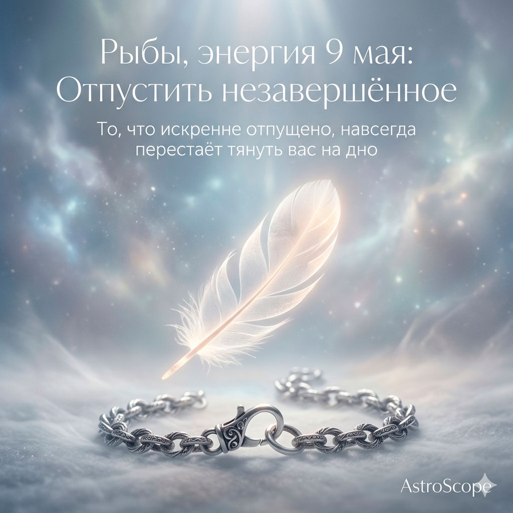 ♓ Рыбы, энергия 9 мая: Отпустить незавершённое