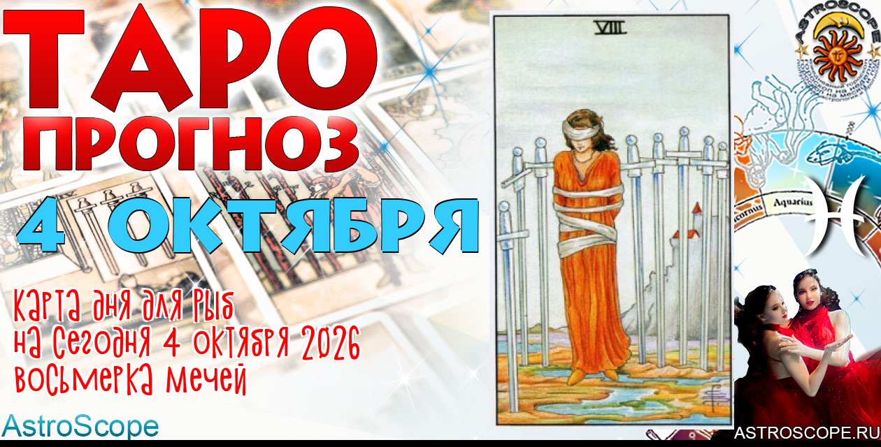 Таро прогноз Рыб на сегодня 4 октября 2026