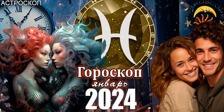 Гороскоп Рыб на январь 2024 - главные аспекты месяца